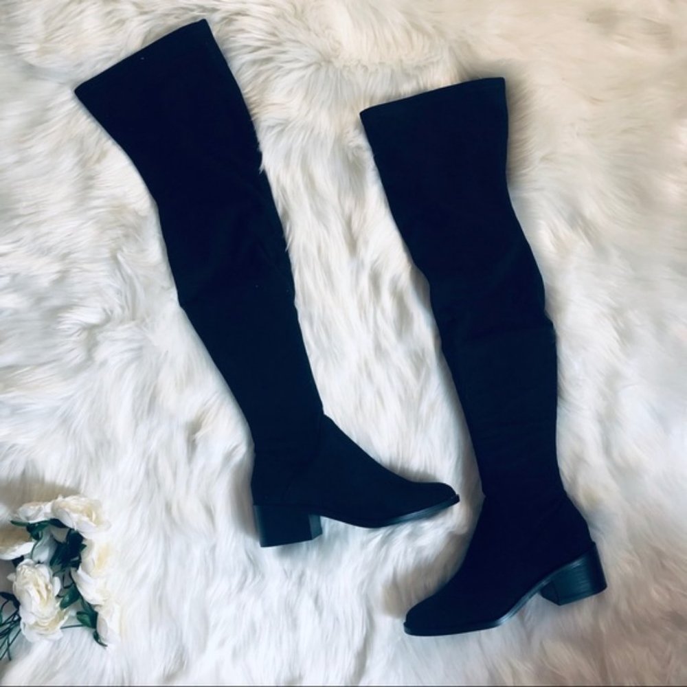 Black Steve Madden Over the Knee Boots